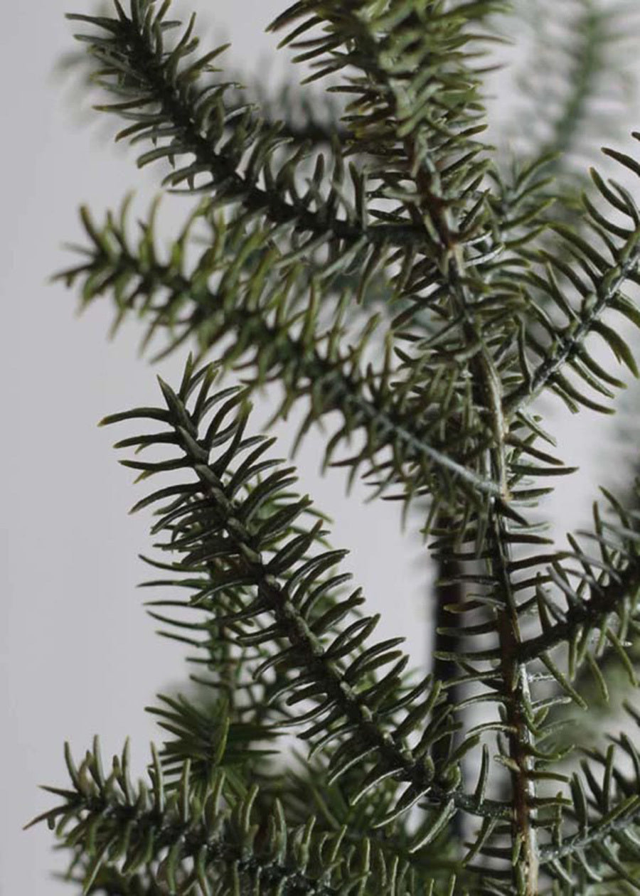 Faux Green Pine & Horse-tail Branches