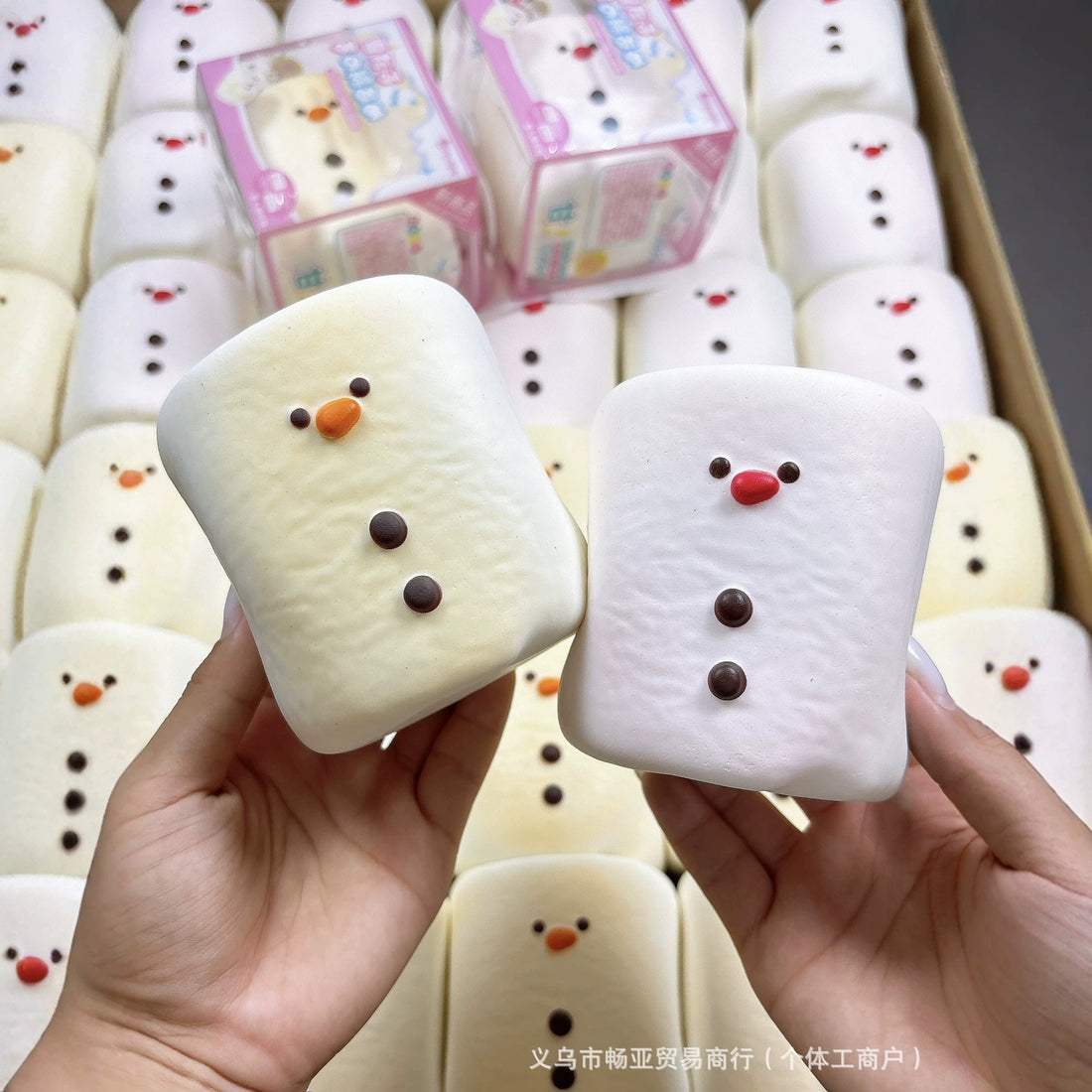 Snowman Marshmallow Slow-Rising Squishy | Bloominique