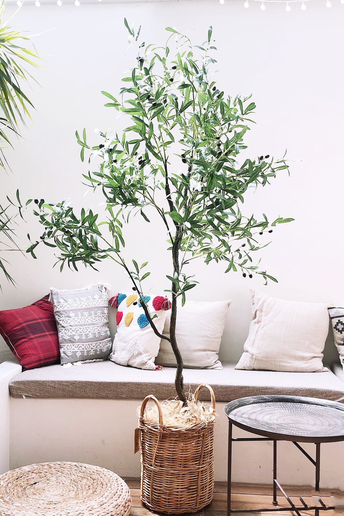 Mediterranean Majesty Artificial Olive Tree - 70.9"