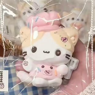 Marshmallow Cat Chef Taba Squishy