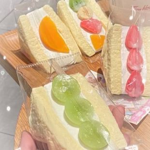 Mixed Fruit Sandwich Taba Squishy