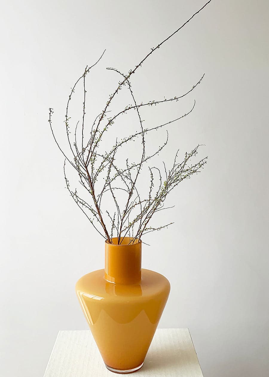 Modern Orange Glass Vase