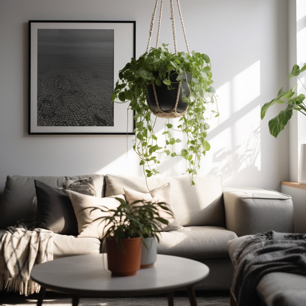Artificial Tradescantia Hanging Plant