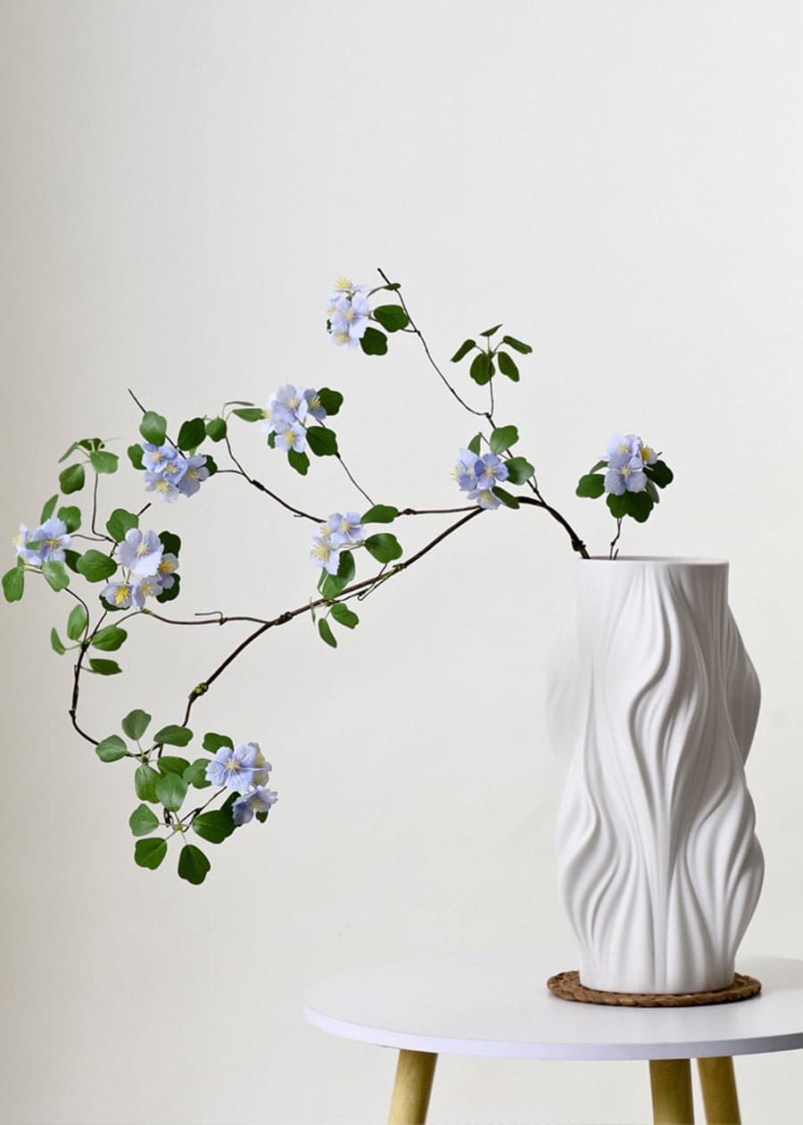 Artificial Purple Flower Branch - 43.3"