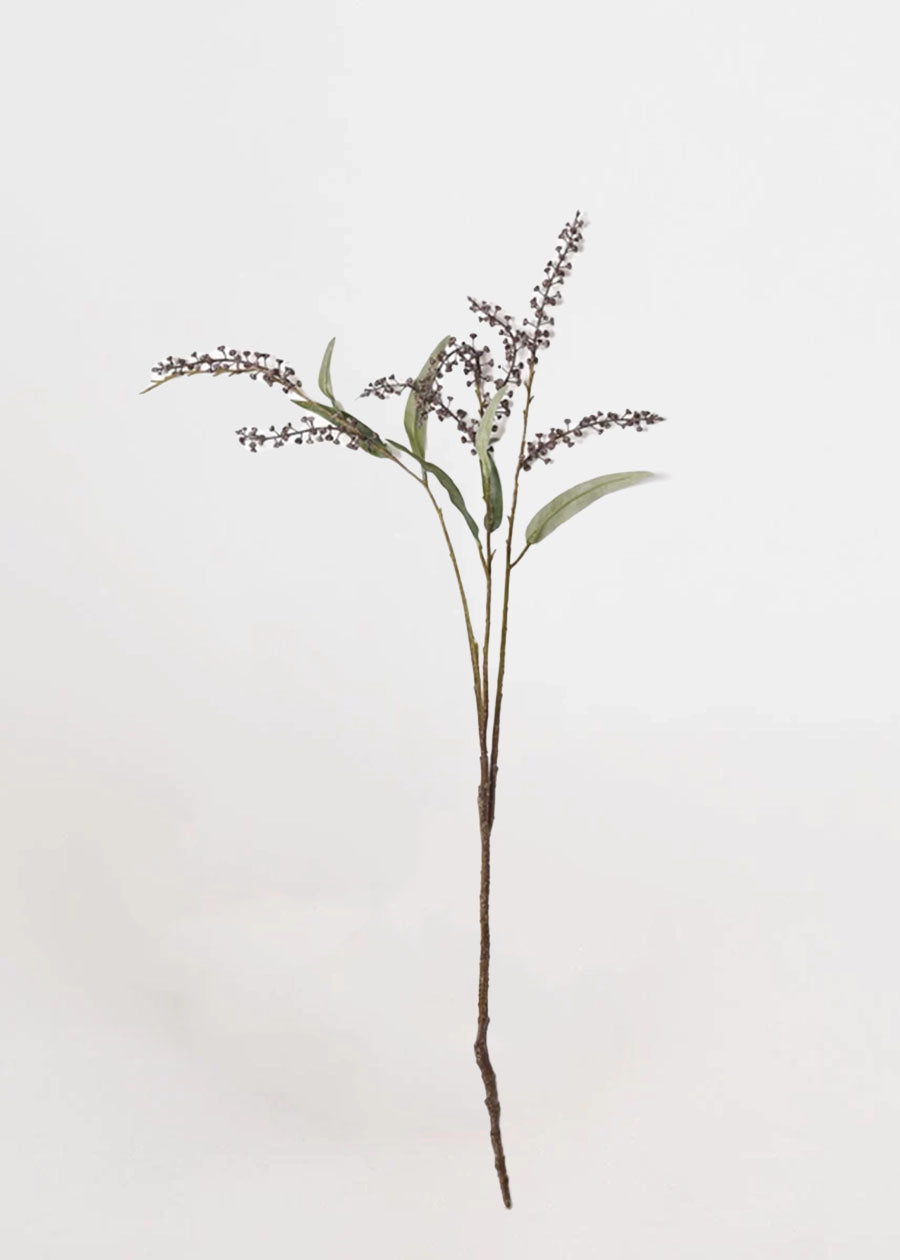 Faux Long branch with Berry Purple Spray