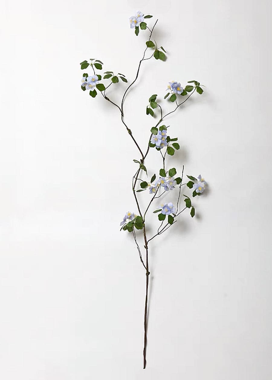 Artificial Purple Flower Branch - 43.3"