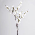 White Cherry Blossom Artificial Branch - 44"