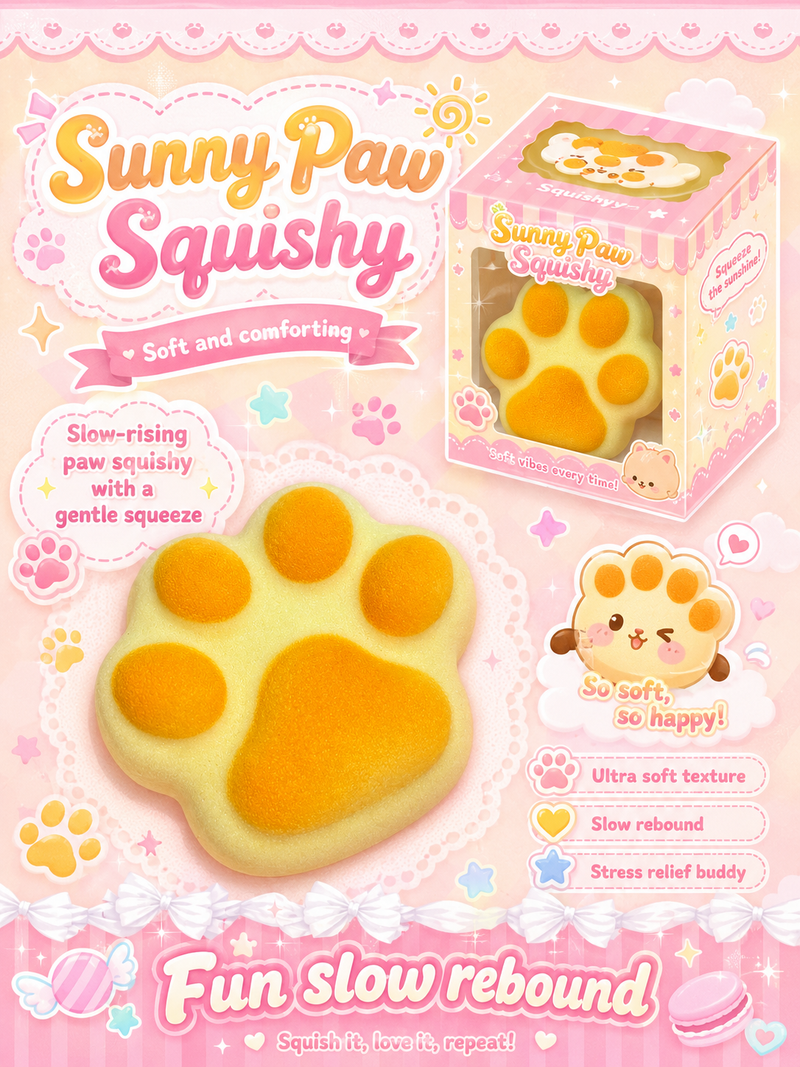 Sunny Paw Slow-Rising Squishy