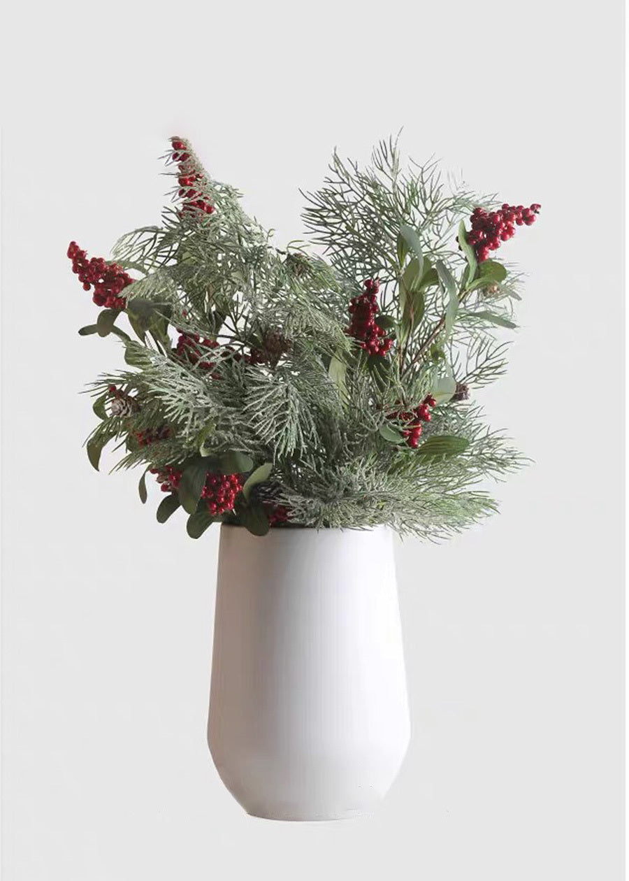 Artificial Red Berry Stem - 27.6"