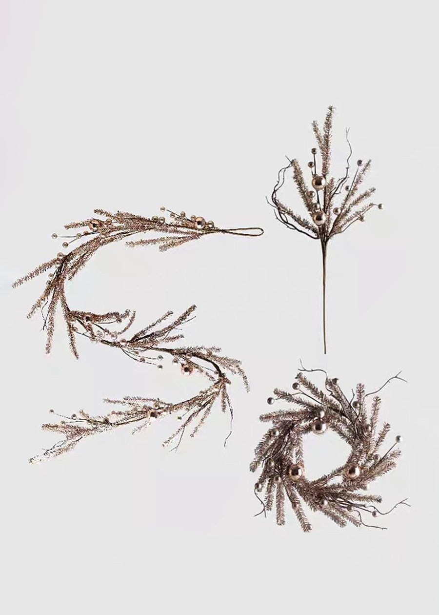 Golden Festive Decor Ensemble