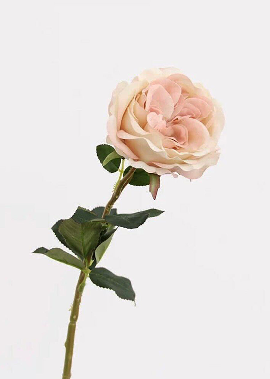Vintage Pink Rose Artificial Flower - 27.6"