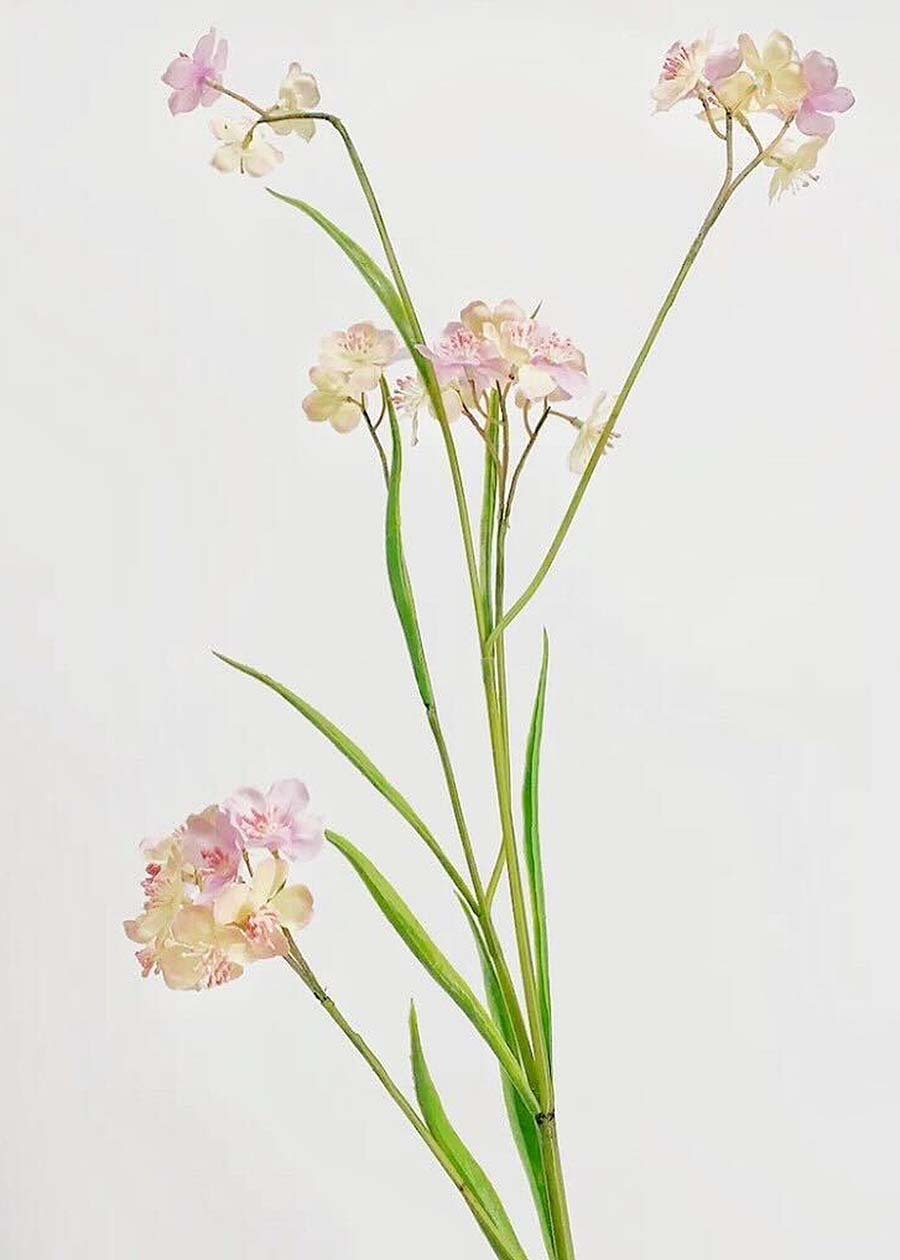 Artificial Forget-Me-Not Stem, Pink - 30.7"