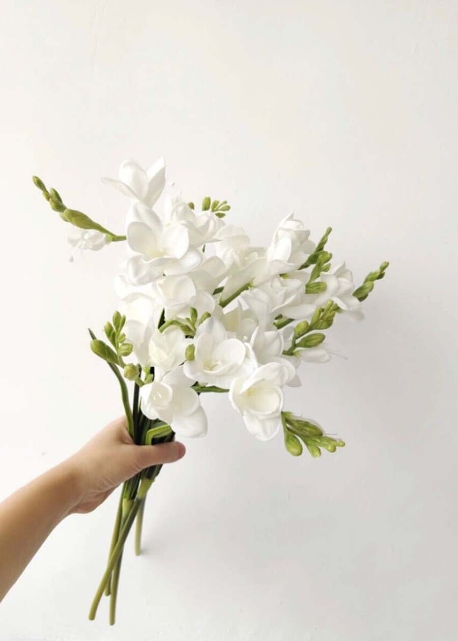 White Artificial PU Fireweed