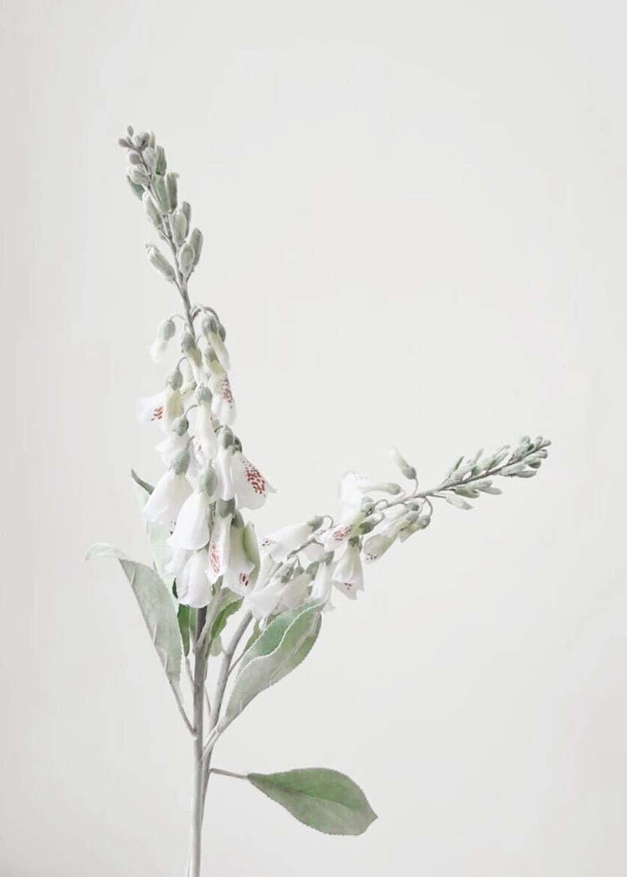 Artificial Foxglove - White