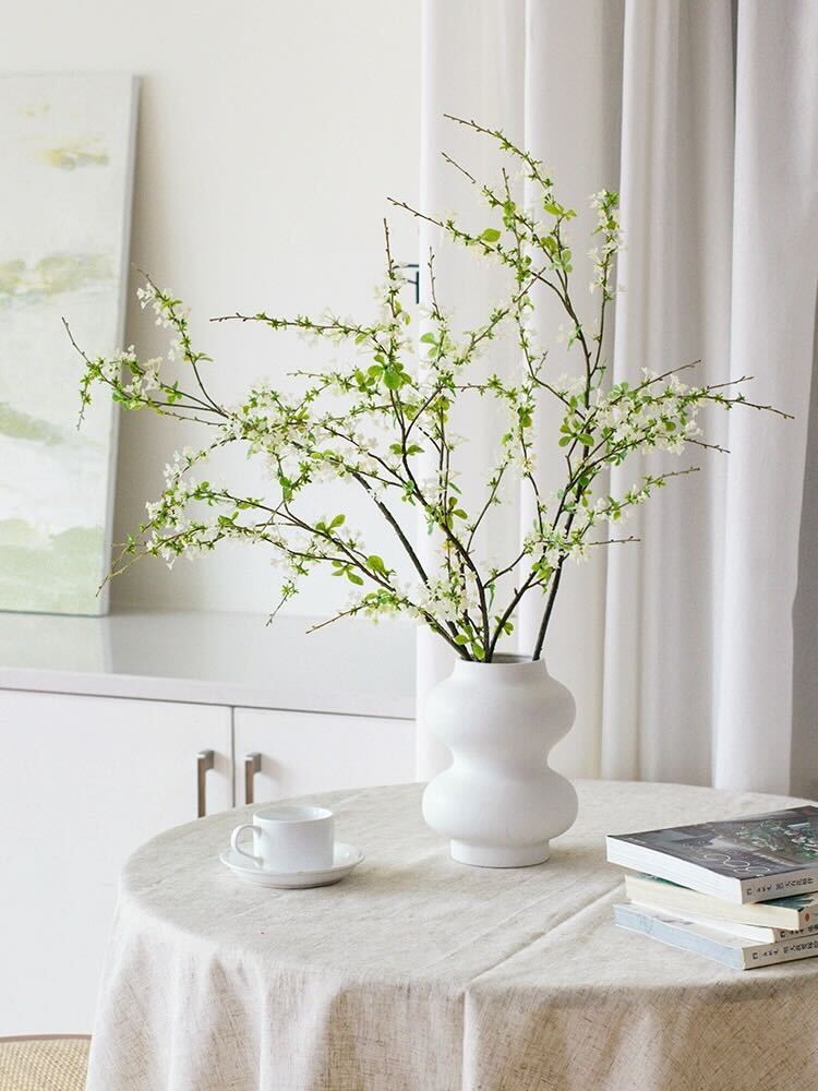 Artificial Snow Willow Branch, White - 29.5"