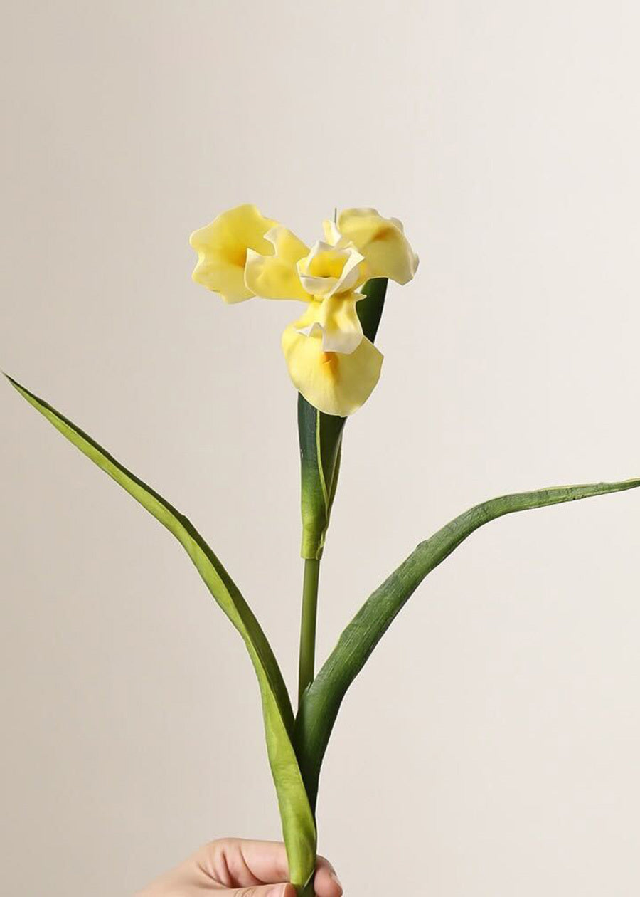 Real Touch Iris Artificial Flower, PU - 22.8"