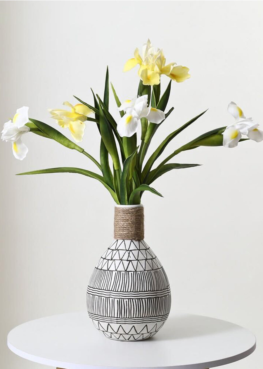 Real Touch Iris Artificial Flower, PU - 22.8"