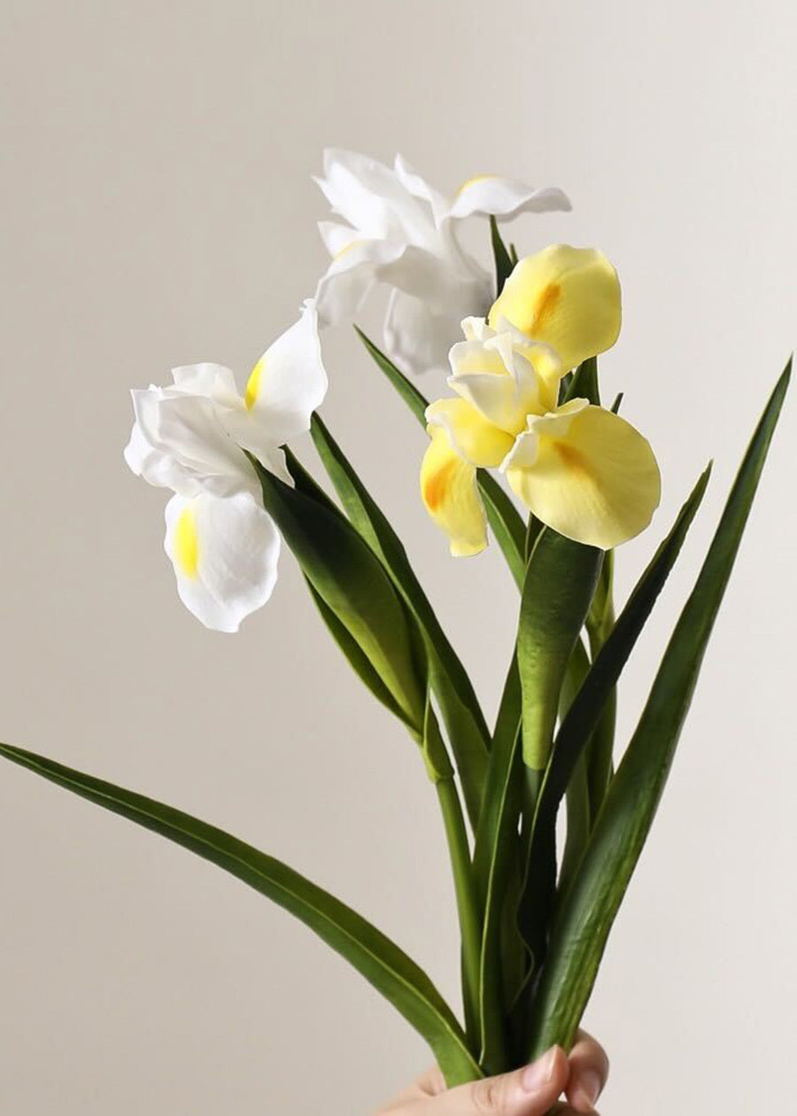 Real Touch Iris Artificial Flower, PU - 22.8"