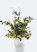 Artificial Lemon Branch with Foam Fruit - 46.5"