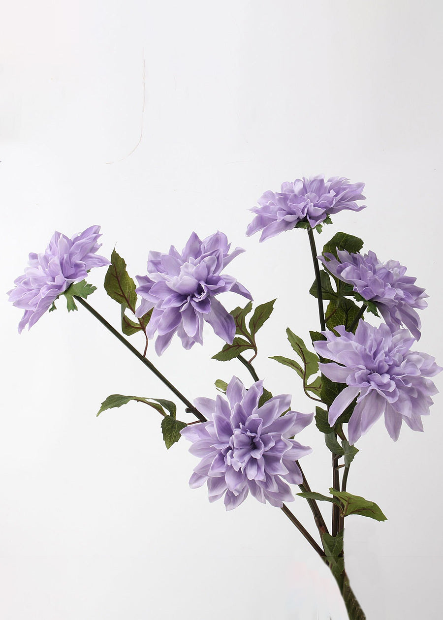 Artificial Dahlia Stem, Realistic Faux Flower