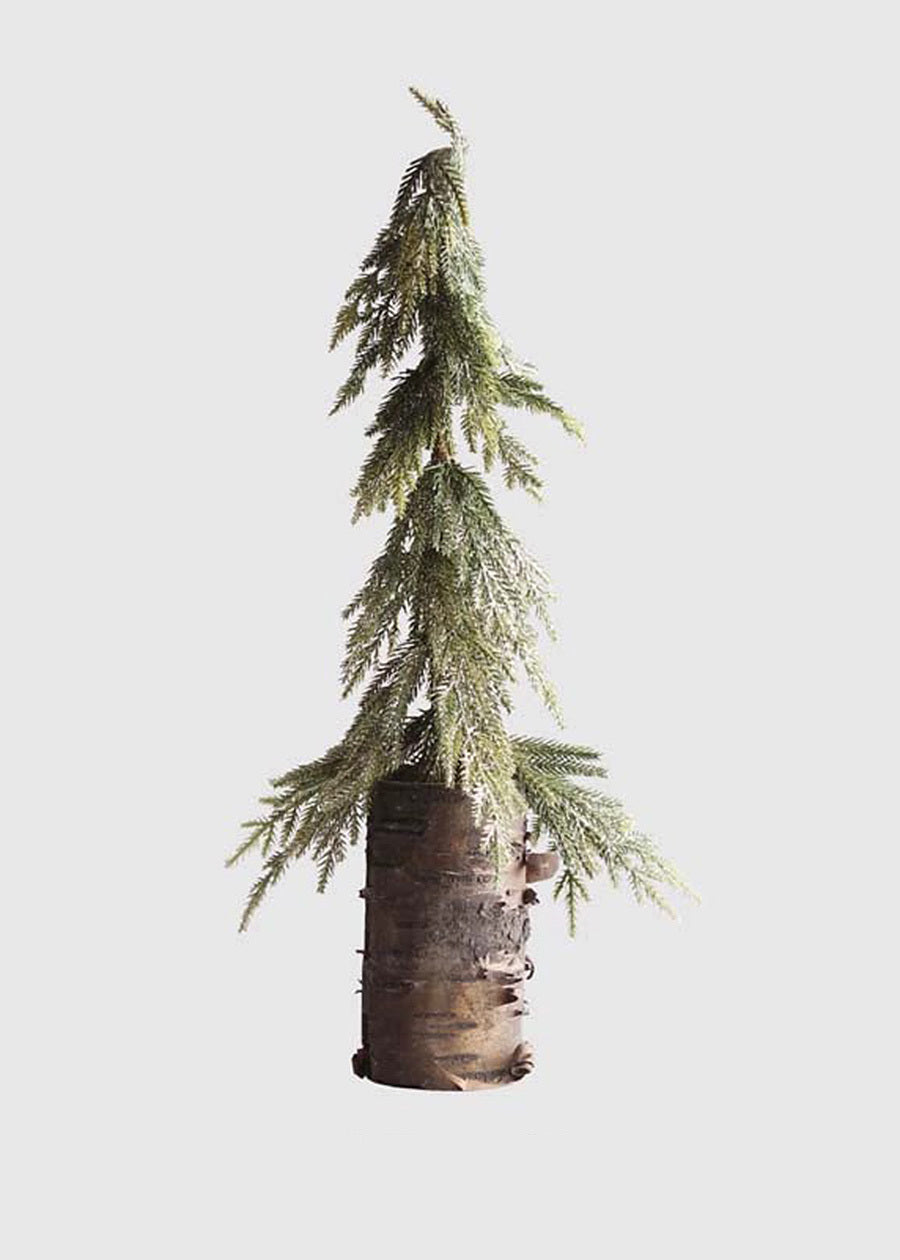 Nordic Mini Christmas Tree Decor, Gold-Spattered - view 6