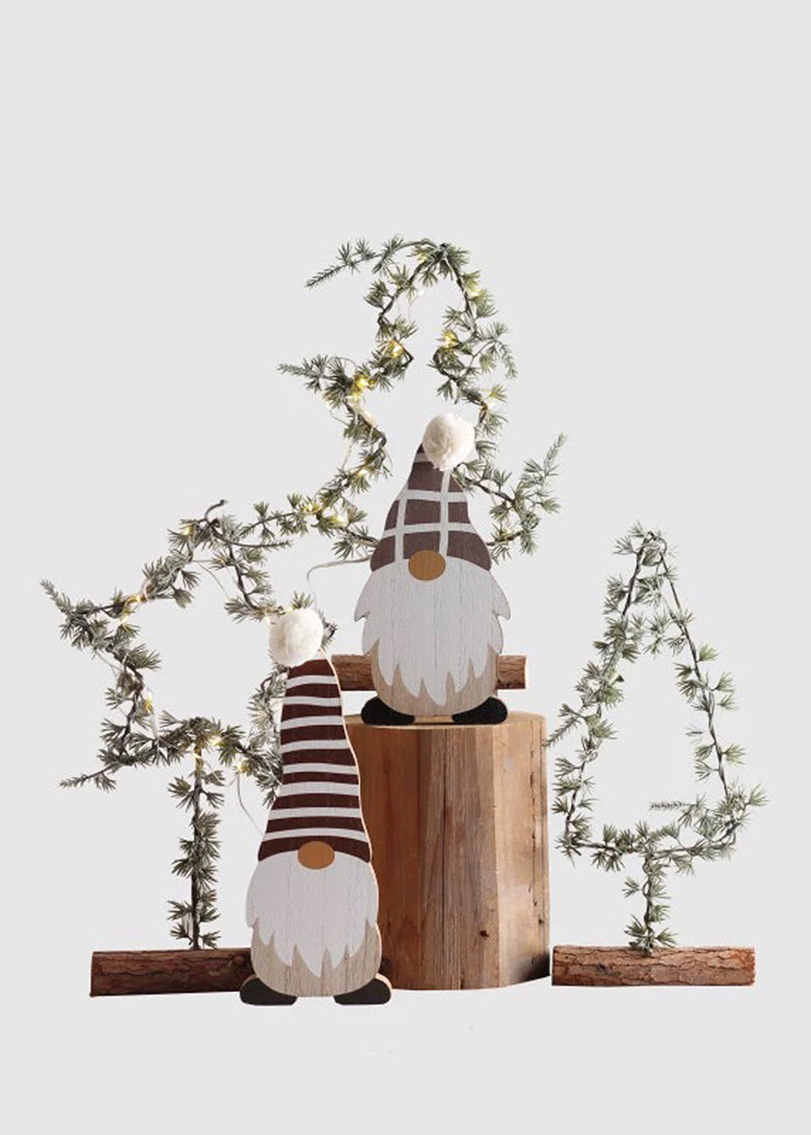 Grey-Green Pine Needle Star Christmas Tree Decor