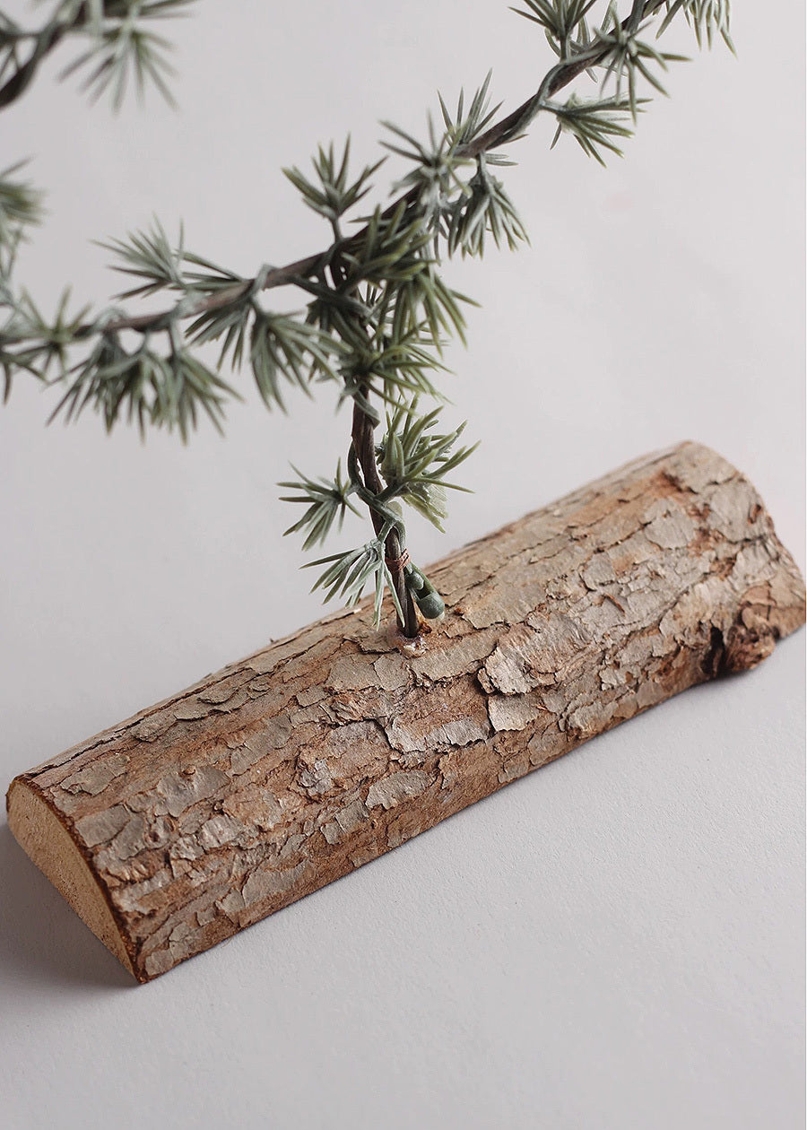 Grey-Green Pine Needle Star Christmas Tree Decor