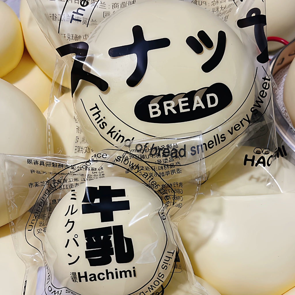 Jumbo Milk Bun & Strawberry Daifuku Squishies