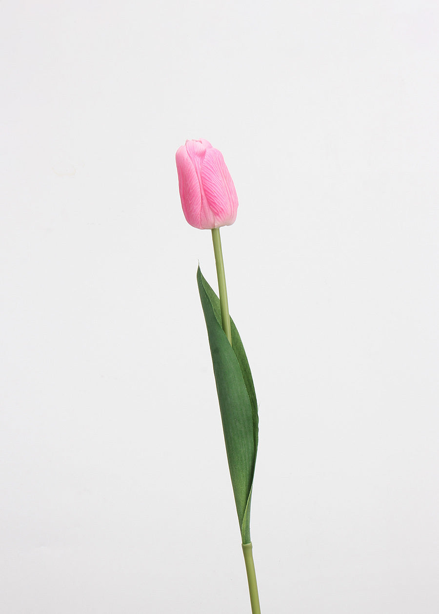 Pink Tulip Artificial Flower Stem - 26"
