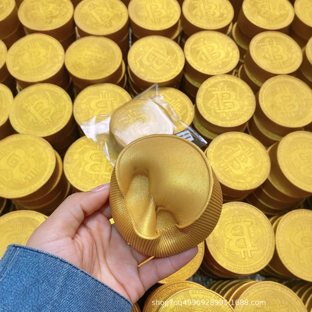 Bitcoin Gold Coin Slow-Rising Squishy | Bloominique