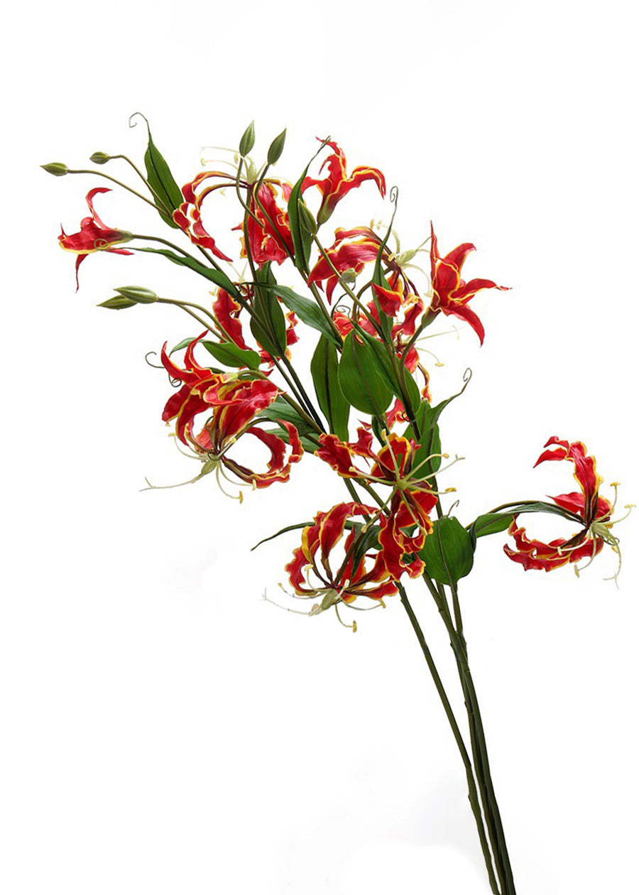 Artificial Lily Stem, Tall Faux Lily - 30"