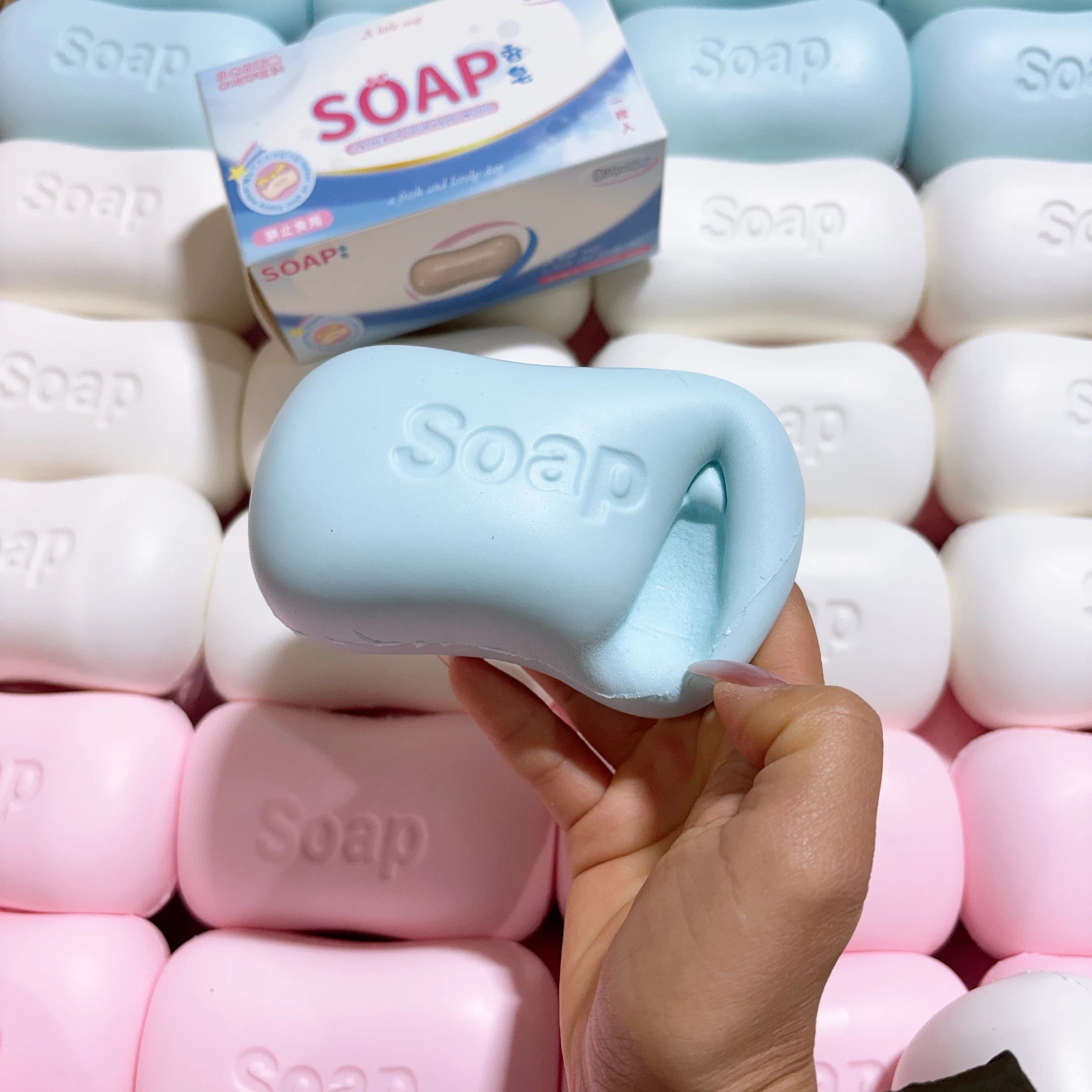 Pastel Soap Bar Squishy – 4 Colors