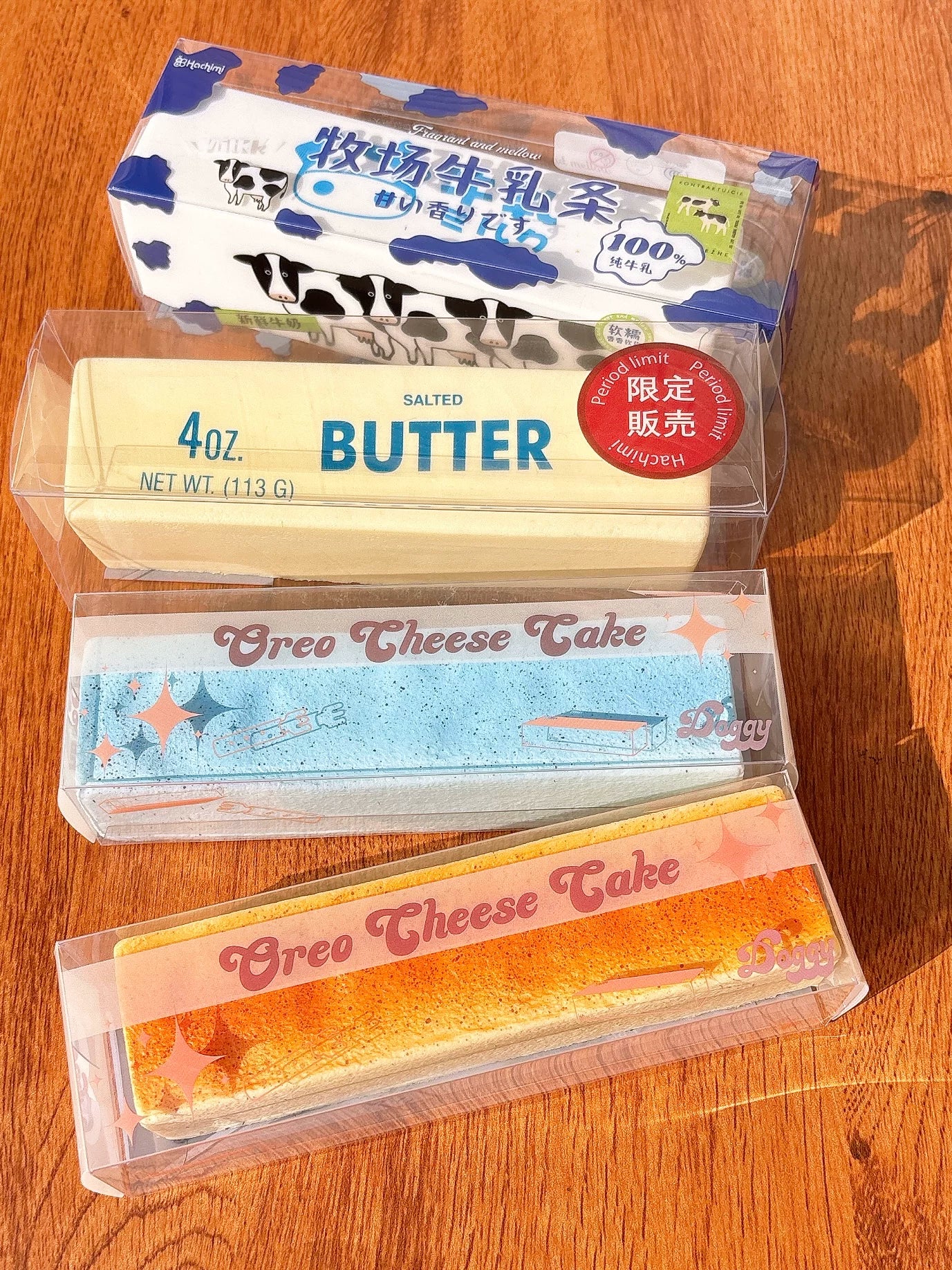 Butter & Cheesecake Bar Squishy Collection