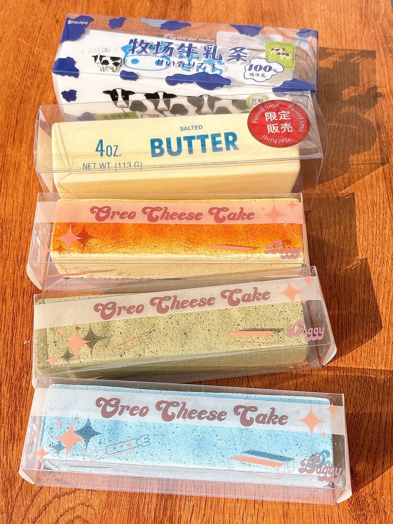 Butter & Cheesecake Bar Squishy Collection