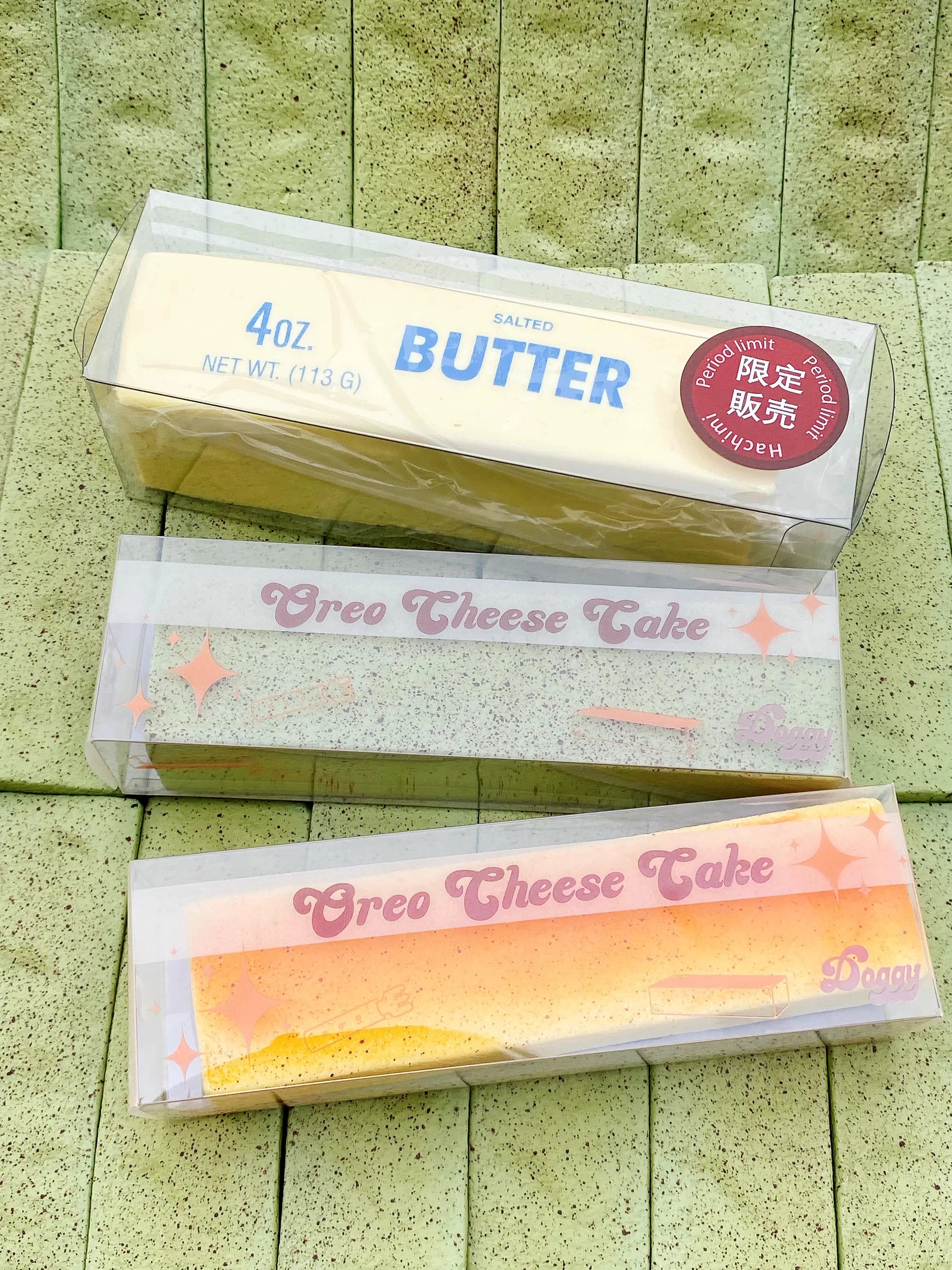 Butter & Cheesecake Bar Squishy Collection