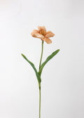 Open Tulip Artificial Bouquet, Orange - Set of 12