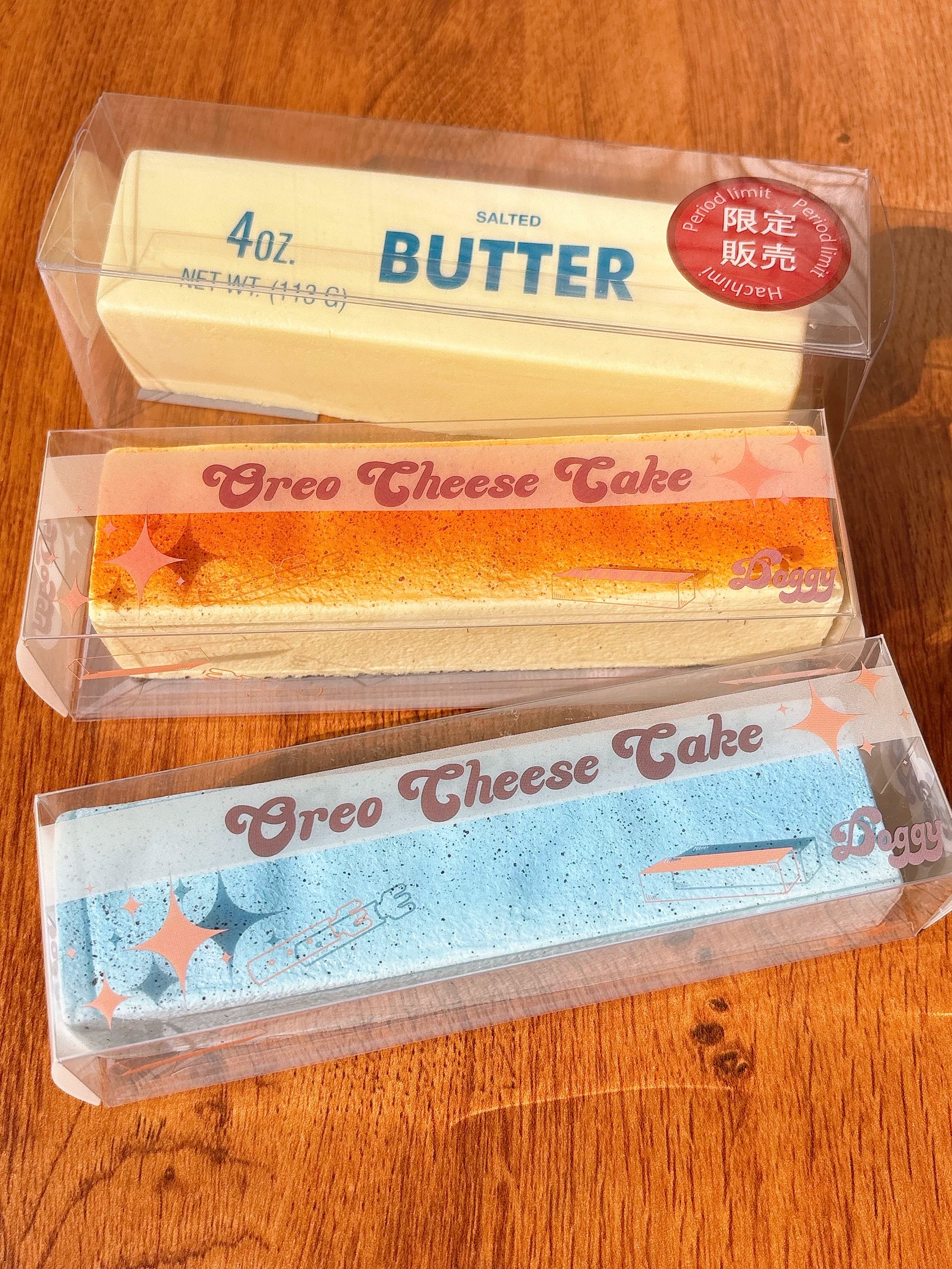 Butter & Cheesecake Bar Squishy Collection