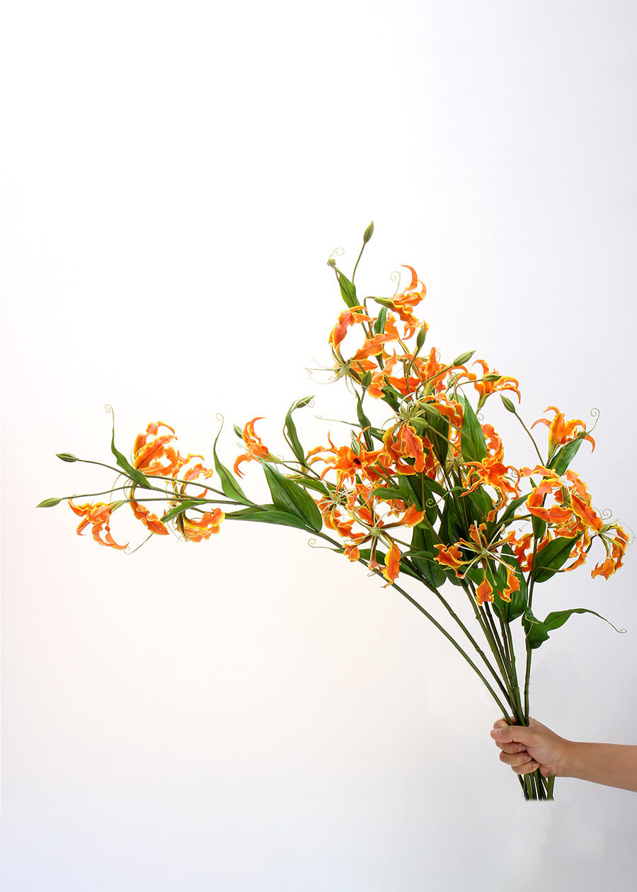 Artificial Lily Stem, Tall Faux Lily - 30"