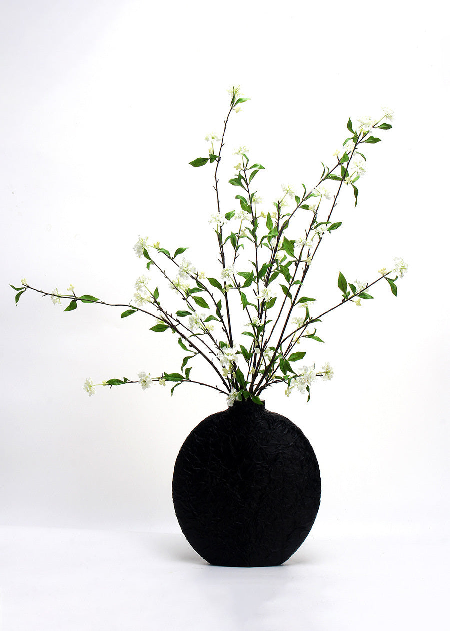 Artificial Snow Willow Branch, White Foliage