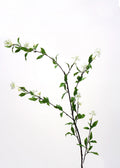 Artificial Snow Willow Branch, White Foliage