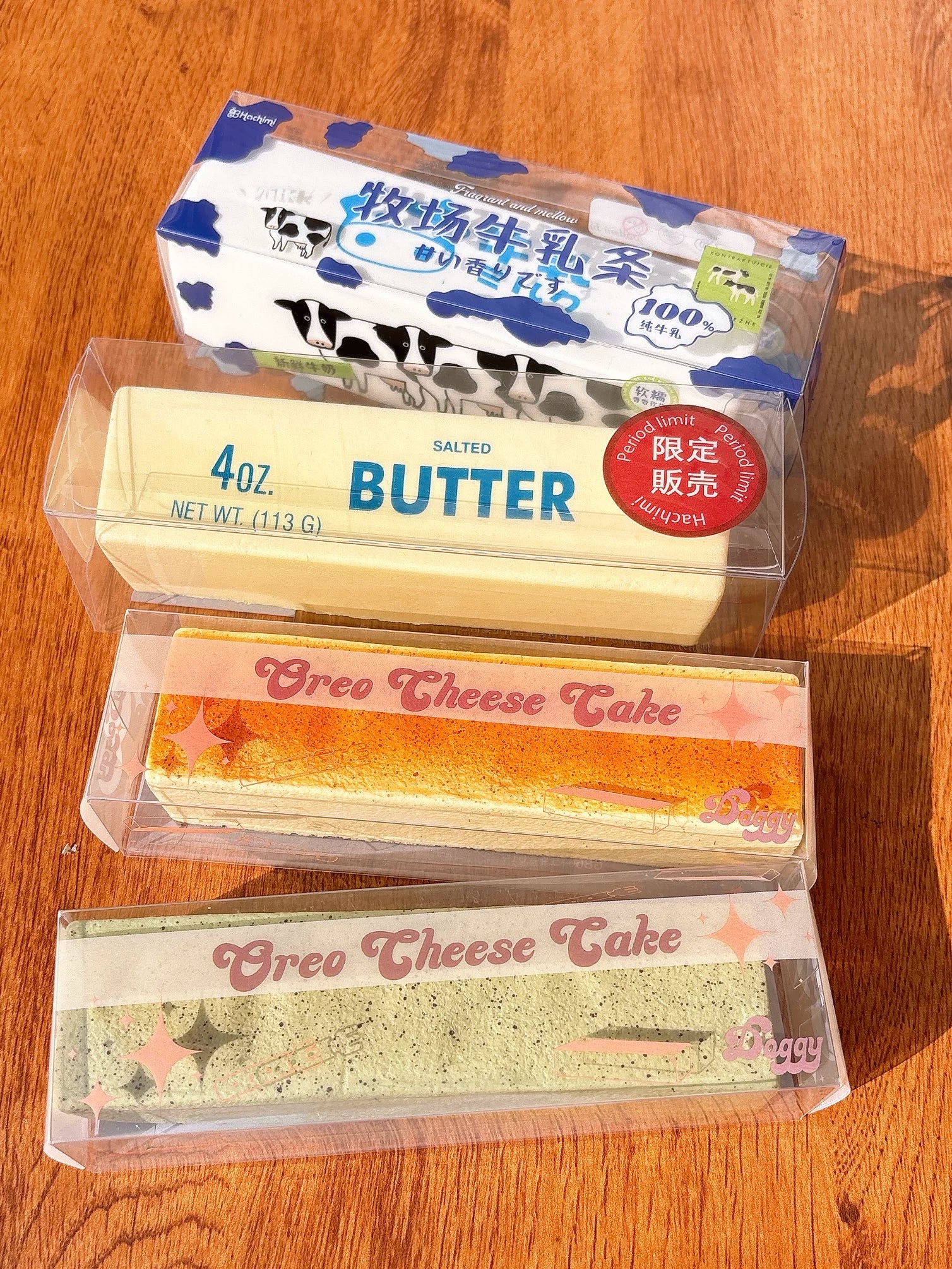 Butter & Cheesecake Bar Squishy Collection