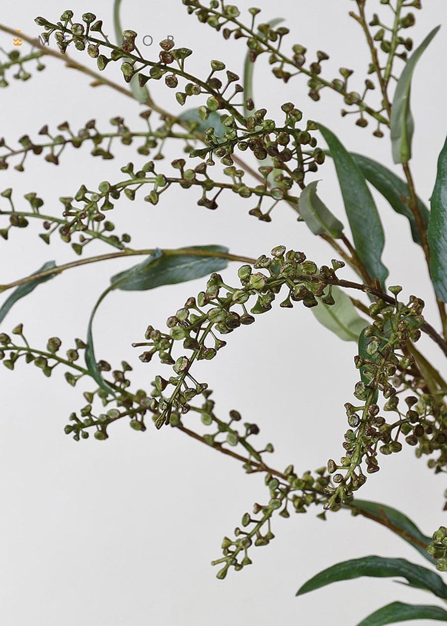 Artificial Green Berry Branch Spray - 43.3"