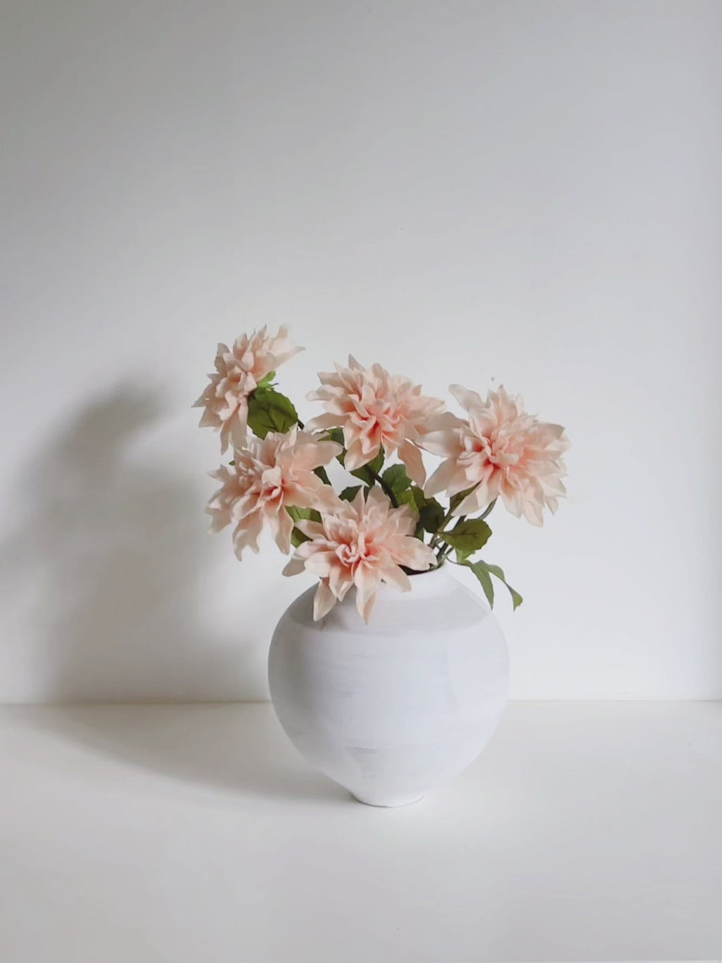 Artificial Dahlia Stem, Realistic Faux Flower