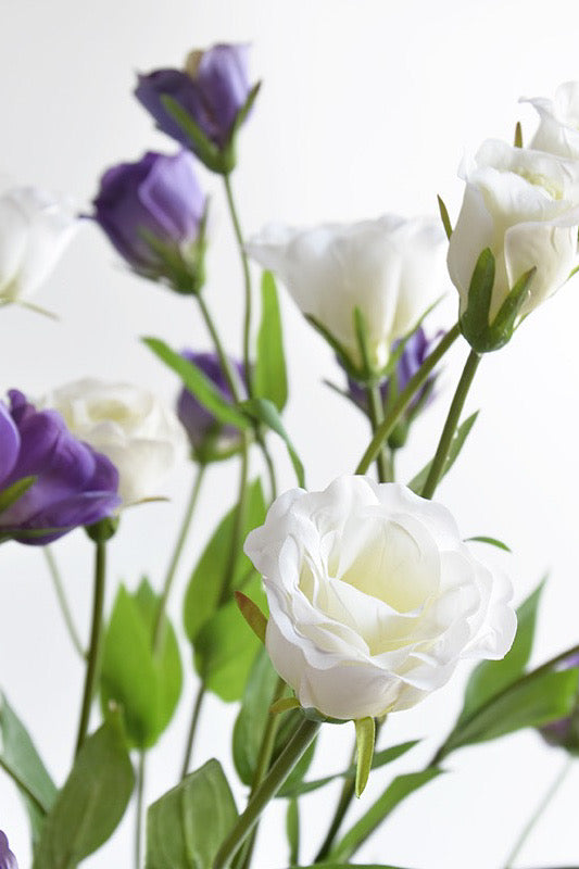 Royal Elegance Artificial Purple Eustoma - 28.3"