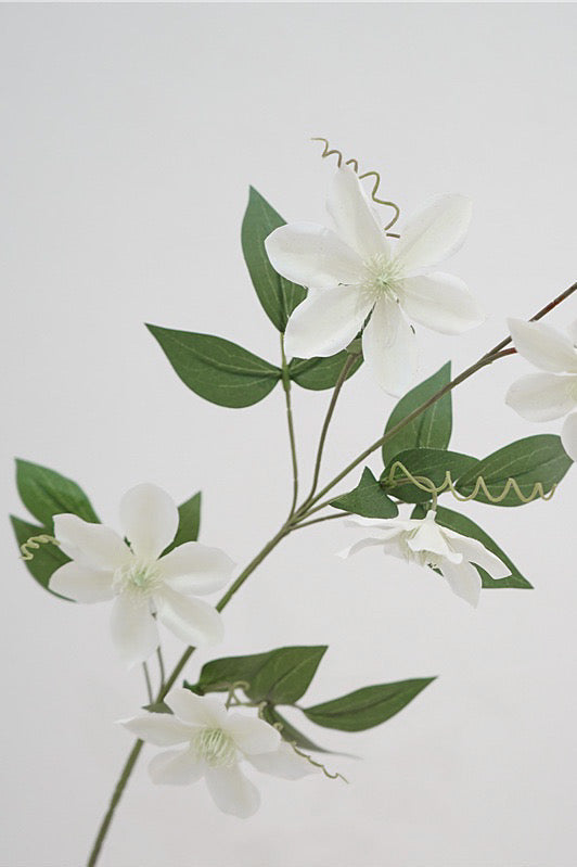 Artificial Clematis Flower Stem - 31.5" - view 2