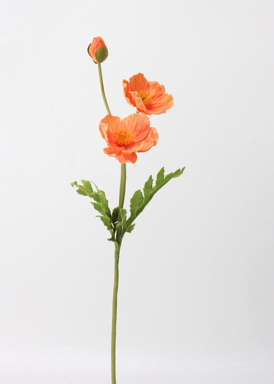 Orange Artificial Wedding Bouquet - 23.6"