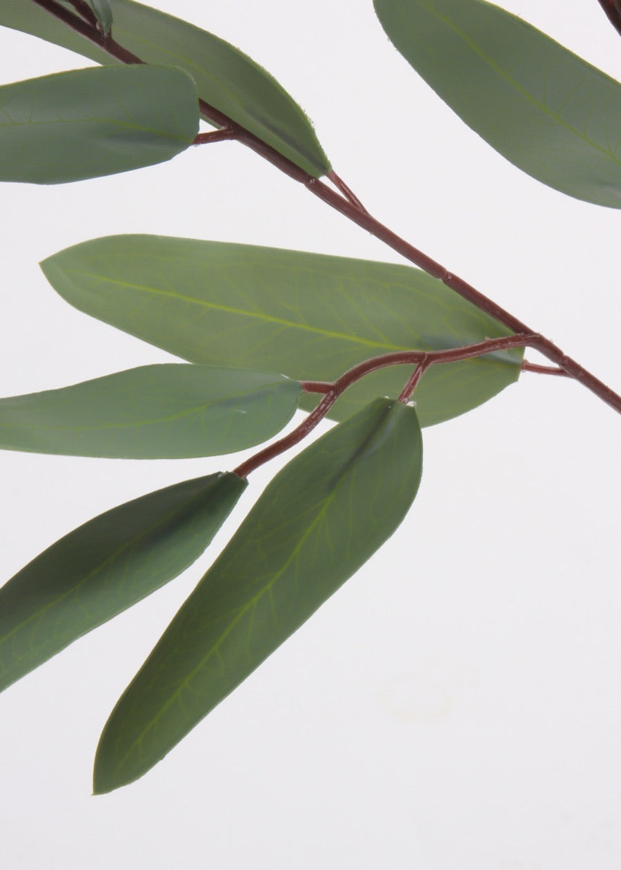 Artificial Eucalyptus Leaves Stem, Lush Green