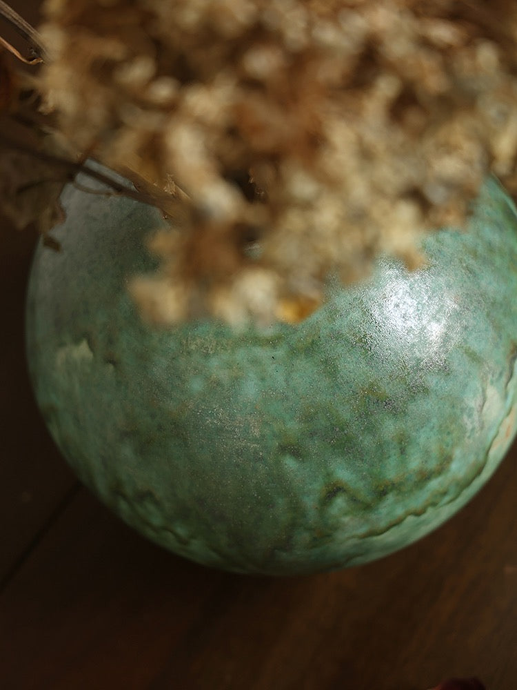 Vintage Ceramic Green Vase