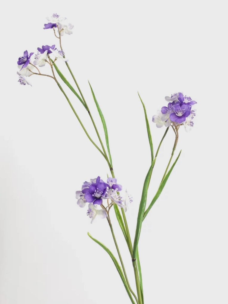 Artificial Forget-Me-Not Stem, Purple - 30.7"