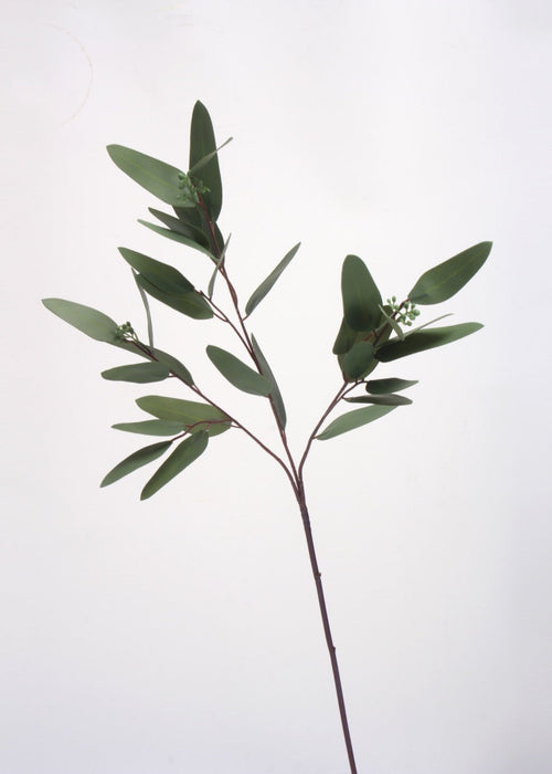 Artificial Eucalyptus Leaves Stem, Lush Green